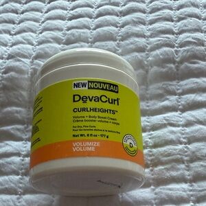 DevaCurl CurlHeights Volume Boost Cream - Yellow and White